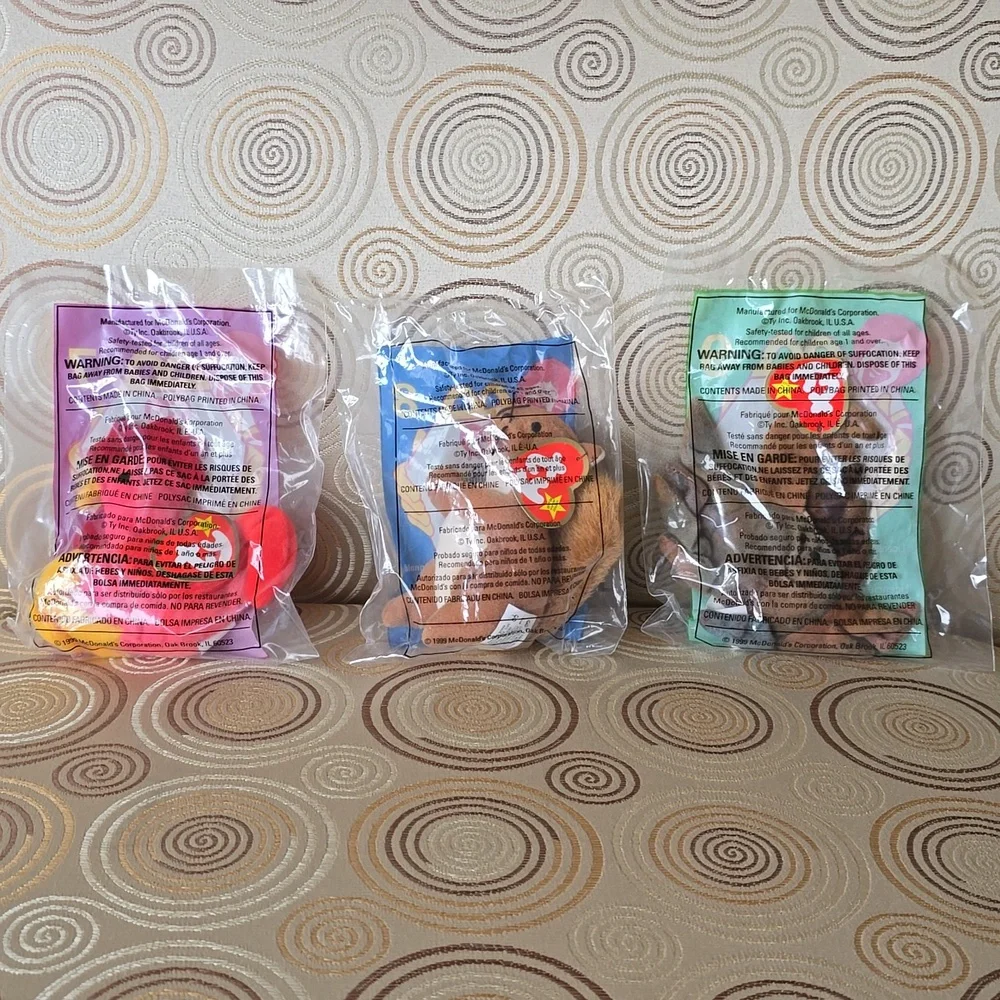 1999 McDonalds Happy Meal❤TY Teenie Beanie Babies☆Full Set New Unopened Packages - Picture 8 of 14